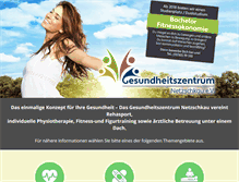 Tablet Screenshot of gesundheitszentrum-netzschkau.com